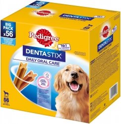 PEDIGREE Dentastix Maxi Big Pack 56 sztuk - przysmak dentystyczny dla psów ras dużych  - 8x270 g