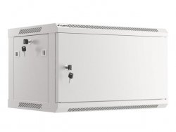 LANBERG SZAFA WISZĄCA RACK 19 6U 600X450 DRZWI METALOWE SZARA (FLAT PACK) WF01-6406-00S