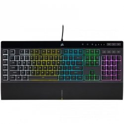 Corsair K55 RGB PRO klawiatura Gaming USB QWERTZ Niemiecki Czarny