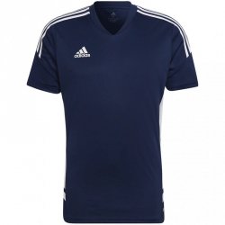 Koszulka męska adidas Condivo 22 Jersey V-neck granatowo-biała HA6291 M