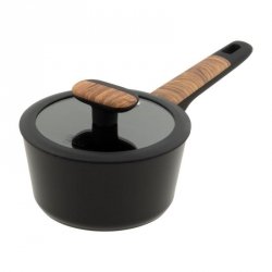 Resto Kitchenware 93186 garnek 1,4 l Okrągły Czarny, Drewno
