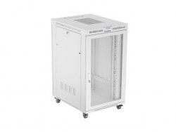 SZAFA INSTALACYJNA RACK STOJĄCA 19 27U 800X1000 SZARA DRZWI PERFOROWANE LCD LANBERG (FLAT PACK)