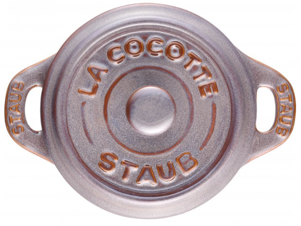 Mini Cocotte okrągły STAUB 40511-998-0 - antyczny szary 200 ml