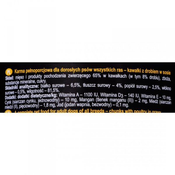 DOLINA NOTECI Rafi Classic z drobiem - mokra karma dla psa - 1240g