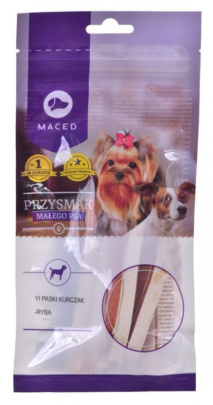 MACED Strips z kurczaka i ryby - przysmak dla psa - 60g