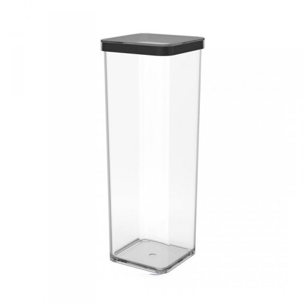Rotho Pojemnik na przysmaki kwadratowy 2.0L LOFT transparentny/czarny
