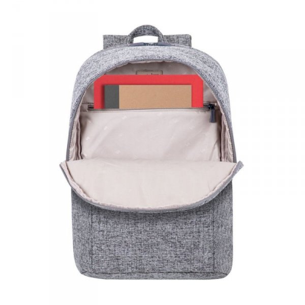 RIVACASE PLECAK NA LAPTOP 15,6&quot; ANVIK, JASNY SZARY, Z MATERIAŁU WODOODPORNEGO