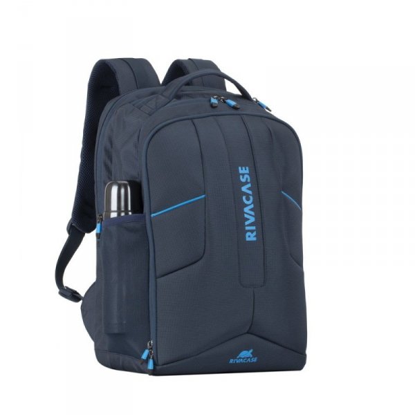 RIVACASE PLECAK NA LAPTOP DLA GRACZY 17,3&quot; BORNEO, GRANATOWY, GAMING, Z MATERIAŁU WODOODPORNEGO