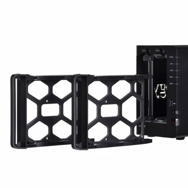 NAS Synology DS224+; Tower; 2x (3.5&quot; SATA HDD); Intel Celeron J4125;,2GB DDR4 (max. 6GB), 2x 1GbE RJ-45