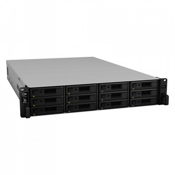 NAS Synology RS3618xs; 2U RACK; 12x (3.5&quot; SATA HDD/2.5&quot; SATA HDD); Intel Xeon D-1521; 8 GB DDR4 ECC UDIMM (max. 64GB),