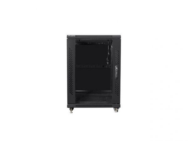 Szafa rack Lanberg FF01-6815-12B (15U; 19&#039;&#039;; 848mm / 600mm / 800 mm; stojąca; Szklane; 800 kg; kolor czarny)
