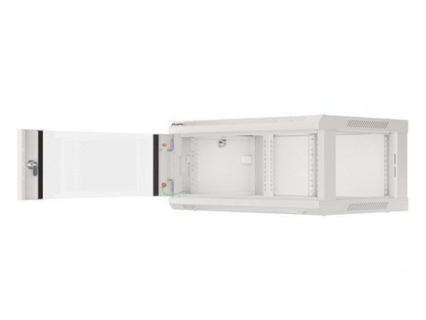 Szafa jednosekcyjna Lanberg WF01-6404-10S (4U; 368mm / 600mm / 450 mm; wisząca; Szklane; 19&#039;&#039;; kolor szary)