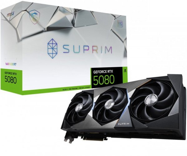 Karta graficzna MSI GeForce RTX 5080 16GB SUPRIM SOC GDDR7