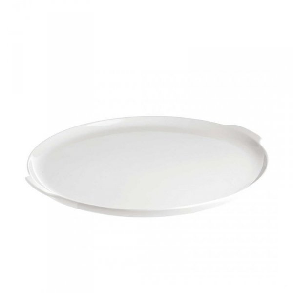 Talerz do ciasta z uchwytami Arezzo - Biały, 32.5 cm