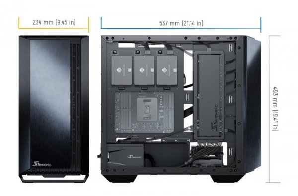 Seasonic SYNCRO Q704 + DGC-750W Midi Tower Czarny