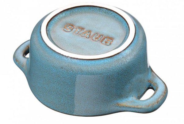 STAUB Mini Cocotte Okrągły 4 szt. - 200 ml 40508-160-0 Antyczny turkusowy
