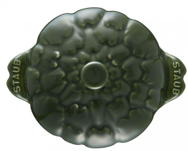 Mini Cocotte ceramiczny okrągły karczoch STAUB 40500-326-0 - zielony 470 ml