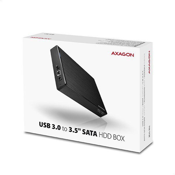 AXAGON EE35-XA3 Obudowa zewnętrzna 3.5&quot;, USB 3.0, SATA II, Aluminium - czarna