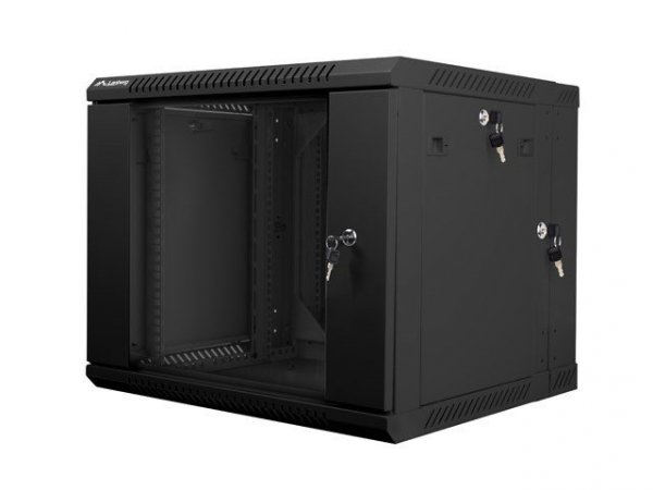 LANBERG SZAFA WISZĄCA DWUSEKCYJNA 19&quot; 9U 600X600 (DRZWI SZKLANE, CZARNA RAL9004) WF02-6609-10B