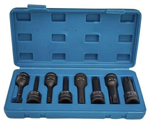 ADLER ZESTAW NASADEK UDAROWYCH TORX 1/2&quot; AD-08T