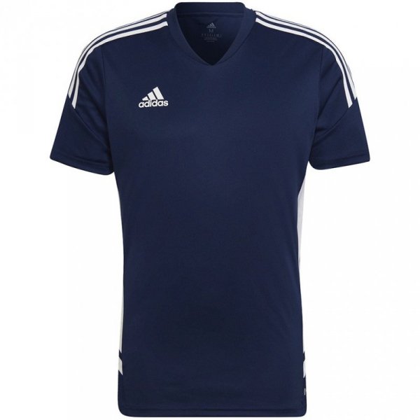 Koszulka męska adidas Condivo 22 Jersey V-neck granatowo-biała HA6291 M