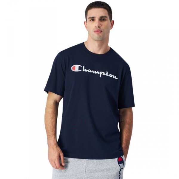 Koszulka męska Champion SS Tee granatowa 220256 BS501 L