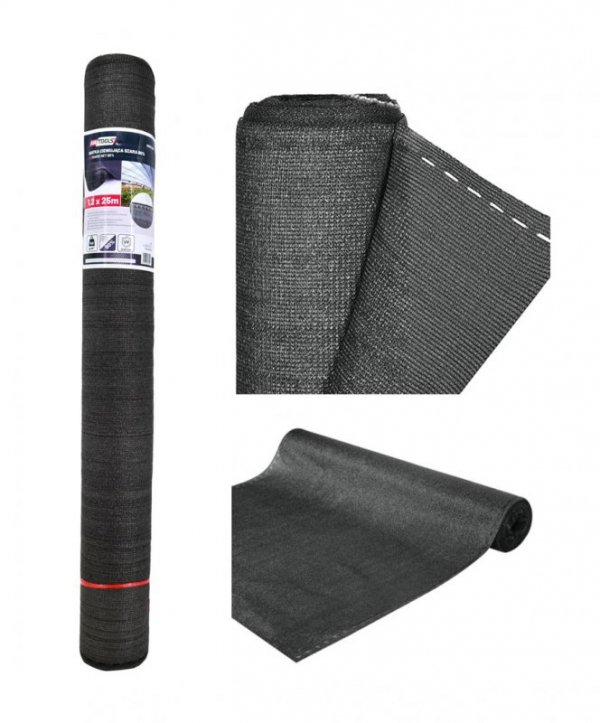 AW siatka cieniująca 180g 1,5*25m szara UV 90%