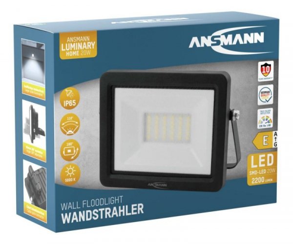 Ansmann WFL20W Czarny LED 20 W