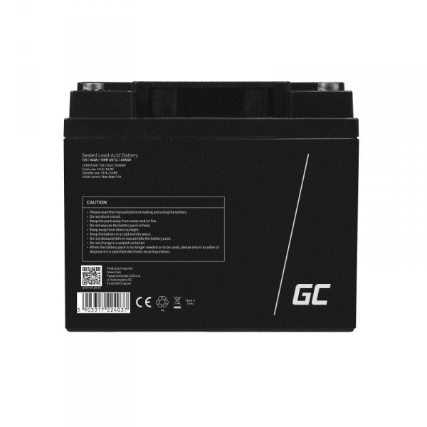 GREEN CELL AKUMULATOR ŻELOWY AGM23 12V 44AH