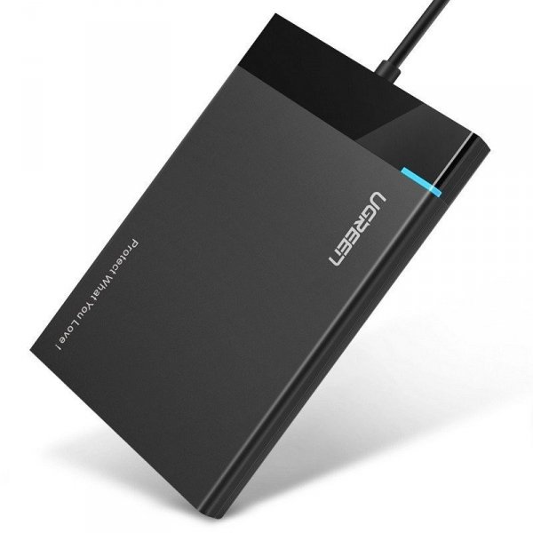 Obudowa zewnętrzna dysku HDD 2,5&quot; UGREEN US221, SATA (czarna)