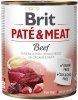 BRIT PATÉ & MEAT z wołowiną - mokra karma dla psa - puszka - 800 g 