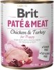 BRIT Paté & Meat z Kurczakiem - mokra karma dla szczeniąt - 800 g 