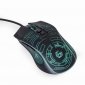 GEMBIRD GAMINGOWA MYSZ Z PODŚWIETLENIEM RGB USB, CZARNA 