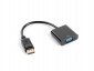 Adapter Lanberg AD-0002-BK (DisplayPort M - D-Sub (VGA) F; 0,20m; kolor czarny) 