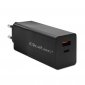 QOLTEC ŁADOWARKA GAN POWER PRO | 1XUSB-C | 1XUSB | 100W | 5-20V | 1.5-5A | PD | CZARNA 