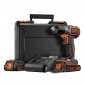 Black & Decker ASD18KB-QW wiertło Czarny, Pomarańczowy 