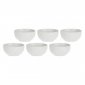 Zestaw 6 okrągłych misek Terrine - Biały, 11.5 cm 