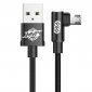 Kabel USB do Micro USB, kątowy Baseus MVP Elbow 1.5A 2m (czarny) 