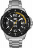 Zegarek stalowy CAT Shockmaster Evo 3H date BLK/YLW - stalowy pasek 