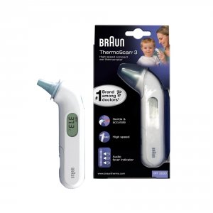 Termometr elektroniczny do ucha Braun IRT3030 ThermoScan 3 Termometr elektroniczny do ucha dla dzieci i noworodków