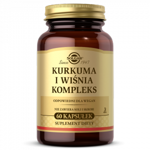 SOLGAR Kurkuma i wiśnia Kompleks 60 kapsulek