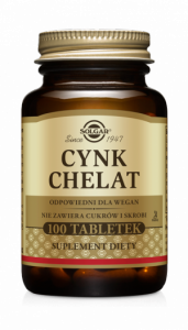 Solgar Cynk chelat (Termin ważności 02/2024)