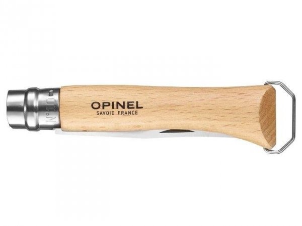 Nóż Składany Opinel No 10 Inox z korkociągiem i otwieraczem