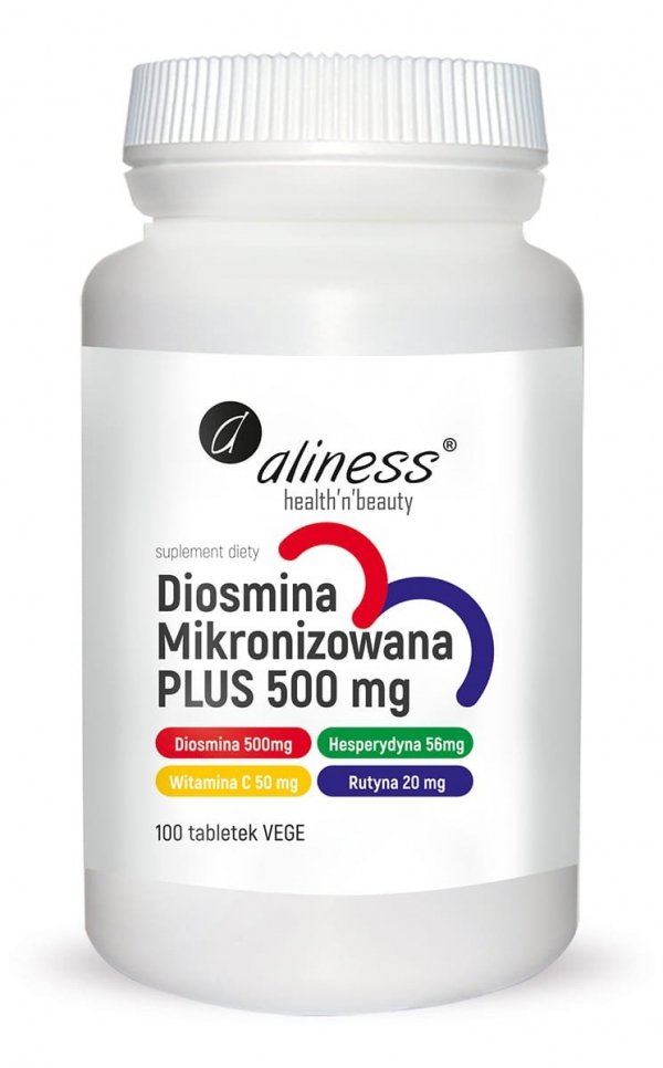 MEDICALINE Aliness Diosmina Mikronizowana PLUS 500 mg x 100 tabl. Vege