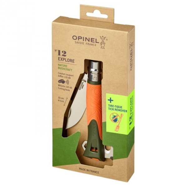 Opinel Nóż Explore Green Tick Remover 12