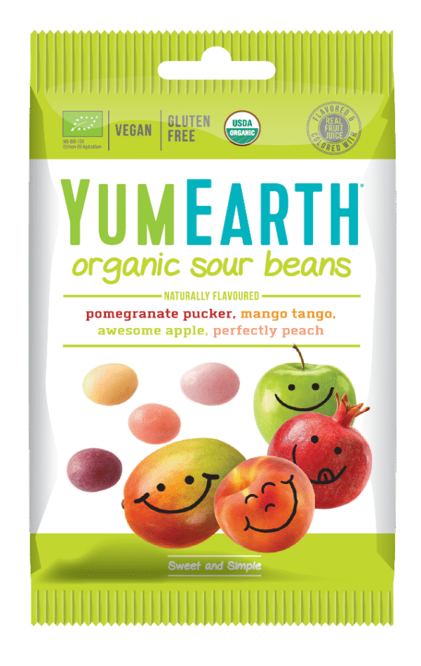 YumEarth, Cukierki kwaśne fasolki EKO (Sour Beans) 50 g
