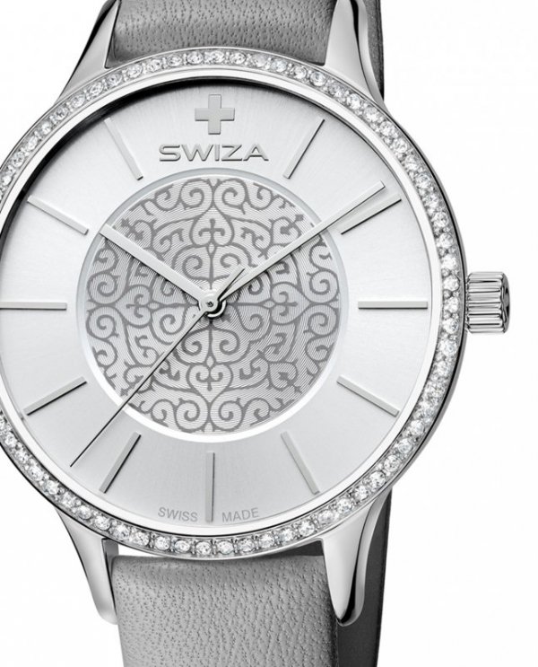 Zegarek damski Swiza Stella, Sst, silver, grey WAT.0631.1005