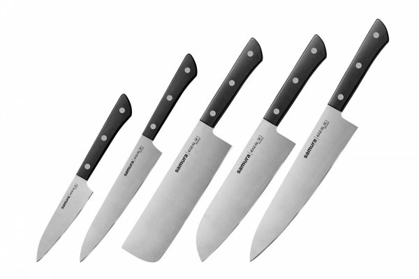 Zestaw 5 Noży Kuchennych SAMURA HARAKIRI SHR-0250B