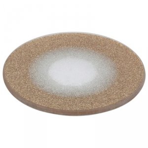 Podstawka pod świece złota szklana 15 cm