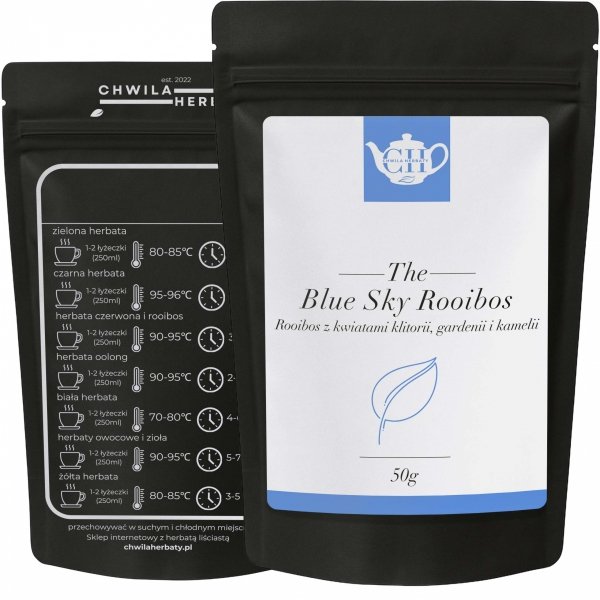 Kwiatowa herbata Rooibos z klitorią, gardenią i kamelią 50g